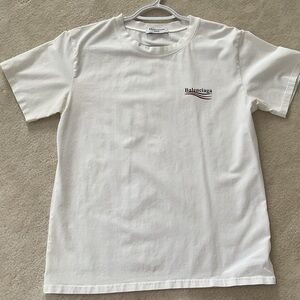 Balenciaga Ivory Short Sleeve Tee
